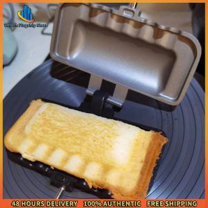 Vktech Double-Sided Sandwich Frying Pan Skillet Non-Stick Gas Cooker Kitchen Tools for Baking and Cooking