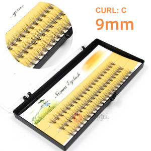 ขนตาปลอมธรรมชาติ10P แบบขนตาต่อติดเอง0.07C อุปกรณ์เครื่องสำอางประจำวันต่อขนตา