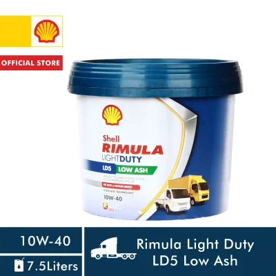 Shell Rimula Lightduty LD5 Low Ash 10W-40 7.5Liter