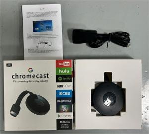 Chromecast 4K Ultra HD Streaming Device - Google Miracast for High Definition TV Wireless HDMI same-screen device mobile phone connected to TV HD projection USB home push treasure