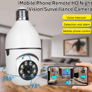 Remote Surveillance Camera HD Night Vision Surveillance Camera Audible Alarm Rotating Wireless Camera