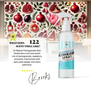 My Home 122 POMEGRANATE NOIR Premium Room and Linen Disinfectant Spray Paraben Free Car Bathroom