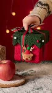 Christmas Gift Christmas Eve High-Looking Creative Apple Velvet Gift Christmas Apple Packaging Gift Bag [ Free Shipping ]