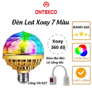 [BẢO HÀNH] Đèn cầu pha lê tự quay mini 7 màu đui uốn dẻo cao cấp LED nháy chớp karaoke vũ trường sân khấu trang trí phòng bán chạy tết