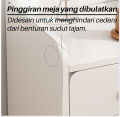 meja samping tempat tidur Meja Nakas Kecil 3 Susun Meja kamar tidur penyimpanan Modern sederhana. 