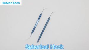 GREATLH Ophthalmic Micro Hook Spherical Pull Hook High Quality Materials Eyelid Surgical Instrument Ophthalmics Titanium
