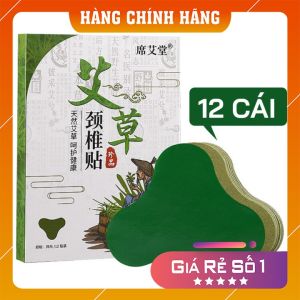 Miếng Dán ngải cứu 1 hộp 12 miếng giảm đau nhức xương khớp giảm mệt mỏi