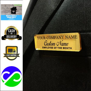 Personalized Magnetic Staff Name Badges | Custom Name Badge | Acrylic