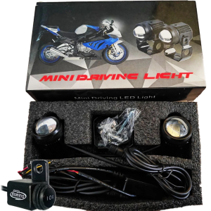 【Domino Switch】60W Turbo Fan Cool 4 Mode Blinker Mini Driving Light V7 Mdl with real led Headlight