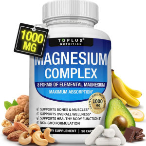 Zembeauty Mall in 1 Magnesium Complex Tablets  High Potency 1000mg  Glycine Magnesium   Citrate Magnesium  Absorption  Relieve Muscle Anxiety