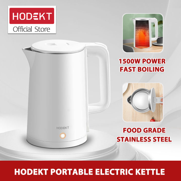 HODEKT Electric Water Kettle 1.8L Large Capacity 1500W High Power Anti Scalding and Heat Insulation Lazada PH