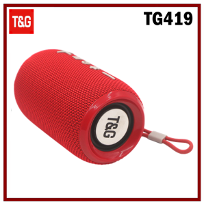 T&G TG419 TWS Loud Bass Portable Wireless Mini Bluetooth V5.4 Waterproof Speaker with Strap