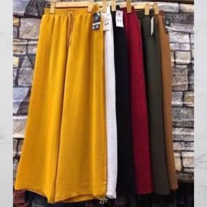 QUẦN ĐŨI DÀI ỐNG RỘNG QUẦN NỮ VẢI ĐŨI THỜI TRANG