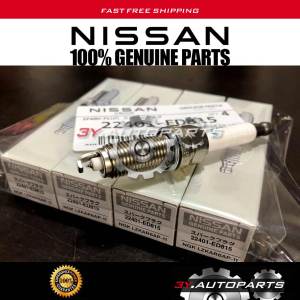 Genuine New Spark Plug Nissan Almera 1.5 / Sylphy 2.0 / Grand Livina 1.6 1.8 / Teana 2.0 22401-ED815 (4pcs)