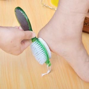 Bàn Chải Chà Gót Chân Tích Hợp 4 Chức Năng Làm Sạch Chăm Sóc Bàn Chân Thiết Kế Nhỏ Gọn Tiện Dụng
