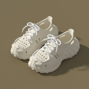 Free Shipping MenS New Summer Outdoor Sandals Eva Casual Sports Shoes Thick-Soled Perforated Running Shoes For Driving