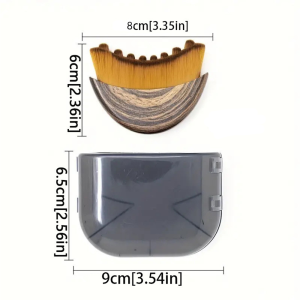 1 PC Curved Facial Massage Brush Helps Firm Loose Skin Reduce Wrinkles Improves Absorption of Skincare Products ﻿