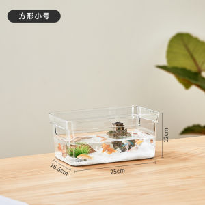 ตู้ปลาแก้ว หรูหราเบาๆ เรียบ ตู้ปลาเทียม ไม่มีความเสี่ยงของกระบอกสูบระเบิด วัสดุ ที่จับสะดวก ทนทาน