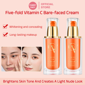【FAMMY FAEY】Five-Layer Vitamin C Natural Face Cream Moisturizing Waterproof and Sweat-Proof Natural and Docile Makeup-Holding Isolation Lazy Face Cream