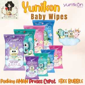 Yunikon Baby Wipes Wet Tissue Tisu Basah Bayi & Anak 50s BUY 1 GET 1