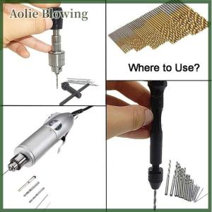 Aolie 100 50 cái Bộ mũi khoan thép tốc độ cao HSS tráng Titan