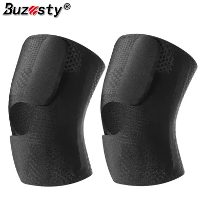 Buzesty 2 cái đầu gối Băng nén cố định khớp với cân bằng hai bên bảo vệ khớp và hỗ trợ cho chạy thể thao giảm đau đầu gối-1 cái Băng cố định gối cho nam giới và phụ nữ-sáng tạo đàn hồi thoáng khí pha trộn