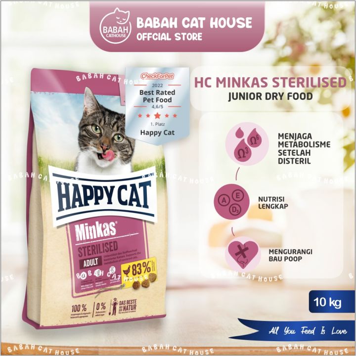 Happy Cat Minkas STERILISED 10KG Food Happycat Makanan Kucing