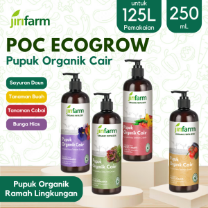JIRIFARM - PAKET 4PCS Pupuk Organik Cair Tanaman Daun Sayur Buah Cabai Bunga 250mL POC Kompos Organic Liquid Fertilizer