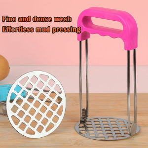Stainless Steel Potato Pusher Pressed Potato Masher Ricer Puree Fruit Juice Maker Smooth Mashed Potatoes Crusher Kitchen Gadget