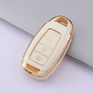 Bao Da Vỏ Bảo Vệ Ốp Chìa Khóa Bọc Chìa Khóa Dùng Cho Xe Ô Tô Hyundai Accent 2021-2022 Elantra 2023 N Line 4 Nút