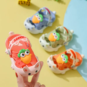 Children Sandals Cartoon Cute Soft Cave Shoes Summer Bottom Non-slip Boys Girls Slippers