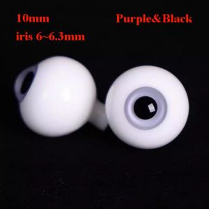 YUDESHUI Nâu Đen Mắt thủy tinh Dễ thương 18/20mm 1/4 Mắt Iris Nhỏ Chất lượng cao Đồ thủ công làm búp bê tự làm Dành cho búp bê BJD 1/6