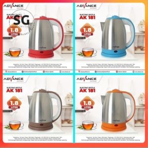 Advance Teko Listrik 1.8 Liter AK-181 1.8liter Kettle Elektrik hemat listrik Teko Listrik advance 18L / Kettel Elektrik Ak181 Pemanas Air ketel Kattle