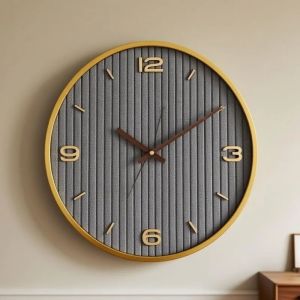 FFBH Modern Wall Clock Aesthetic Wall Watch Unique Silent Elegant Clocks Decorative Nordic Luxury Living Room Watches Room Decoration 5B9Z4