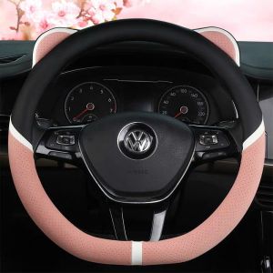 Bọc Vô Lăng Tai Mèo Dễ Thương - Bọc Vô Lăng Vinfast VF3-VF5- VF8-VF9-E34 Dáng Dcut Size 36cm