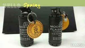 Creative Ordinary Flame Lighter With Keychain