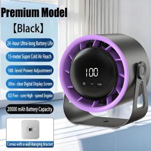 Andlove 2025 New Upgrade Desktop Fan 50000mAh Desk fan Ultra-Long Standby Air Circulation Fan Japan New Turbo Technology 100-Speed Adjustable Silent Fan Table Fan