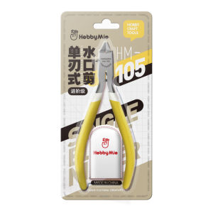 (HobbyMio) HM105 Ultra Thin Blade Nipper - Single Edged Chrome Vanadian Steel Cutter Craft Plier Model Kit Metal Oil Hobby Mio 超薄单刃水口剪钳 铬钒钢