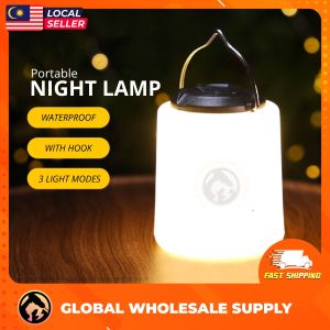 Rechargeable LED Night Light Soft Light Portable Lantern Camping Light Type-C USB Lampu Gantung Khemah Tent Lamp Fishing