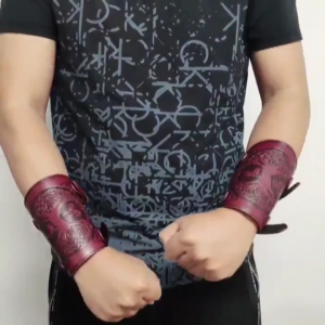 Vikin Medieval Arm Gauntlet Waistband Adult Cosplay Warrior Arm Guards Stage Props Arm Bracers Costume Accessories