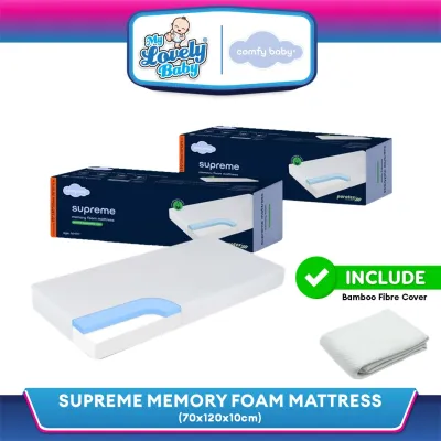 Comfy Baby Cooling Purotex Supreme Memory Foam Mattress (70 x 130 x 10cm) - My Lovely Baby