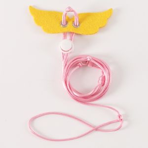 CANICECA Anti-lost Small Pet Harness Safety Buckle Adjustable Strap Guinea Pig Leash Lightweight Washable Hamsters Harness Outdoor