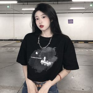 CJWT-AB TINO TINO Crop Top Atasan Oversize Lengan Pendek Korean Look Import/Kaos Crop Top Wanita Import Size S/M/L/XL/2X