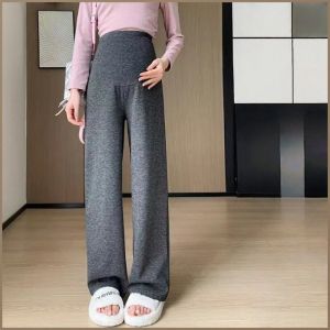 กางเกง ขากว้าง กางเกงสตรีมีครรภ์ ผ่อนคลาย สะดวกสบาย กักเก็บความอบอุ่นได้ดี ผอมบาง อารมณ์ หนาขึ้น