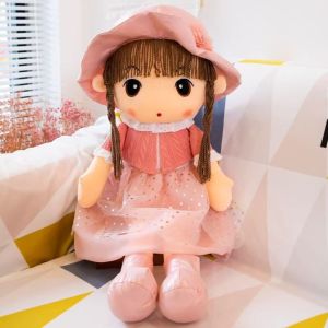 VERIDIAI Soft Sweetheart Doll Cartoon Cute Design Gril Plush Toy Stuffed Animal Dolls Rag Doll Style Girl Stuffed Toys Birthday Gift