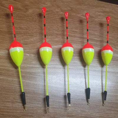 Combo 5 phao câu cá câu tôm giá rẻ chuyên câu rô cá nhỏ tặng kèm chân cắm phao ( Ngu Long )