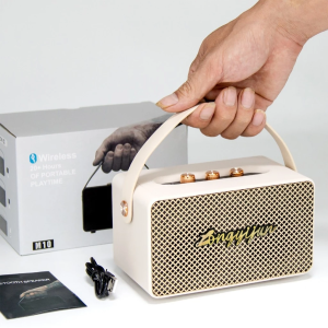 MYT【ของแท้ 100%】(ปรับเบส-แหลมได้) ลำโพง บลูทูธ รุ่น M4 เสียงดีมาก เบสหนัก 55W ลำโพงบลูทูธ เบสแน่น ดีไซส์สวย Bluetooth speak