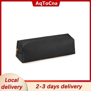 [COD] AqToCna Ship within 24 hours Student School Supplies Large Capacity PU Leather Pencil Bag Stationery Holder Case Storage Box Zipper Pencil Pouch