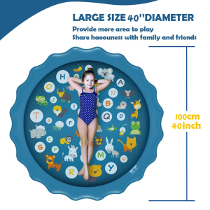 Environmentally Friendly Fun Sprinkle and Splash Water Spray Mat Portable Pool Inflatable Swimming