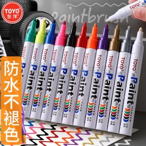 【100% Original TOYO】Nine Colors Original Motorcycle Waterproof Rubber Permanent Paint Marker Pen